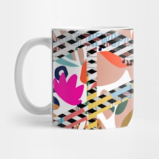 Geometric modern Boho abstract mid century stripes minimalist 191 Pattern Mug